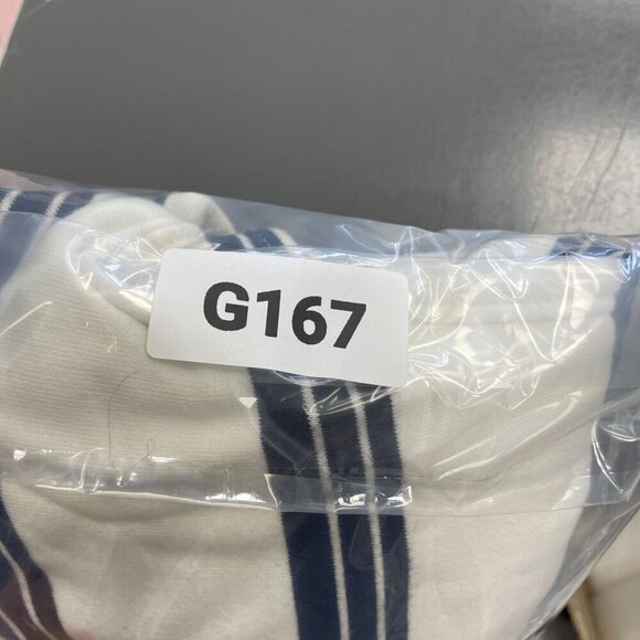 NEW Lands' End Men's Size S French Terry Sweat Shorts Navy/Ivory Stripe - Picture 5 of 5